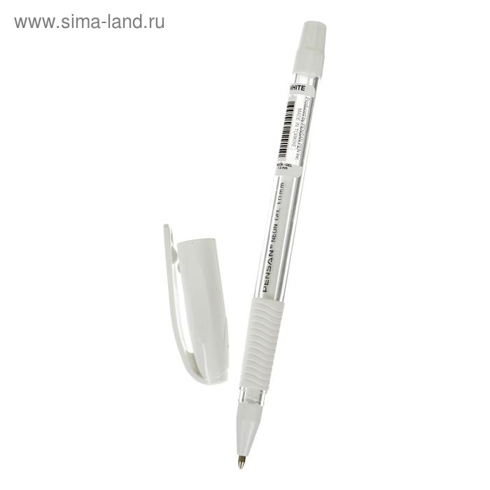 Ручка гелевая Pensan Neon Gel, чернила неоново-белые, узел 1 мм, линия письма 0,5 мм