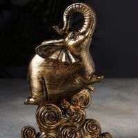 Фигура "Слон на волне" 19х13х6 см