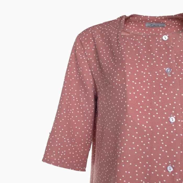 Платье рубашка, цвет пудра, размер 52