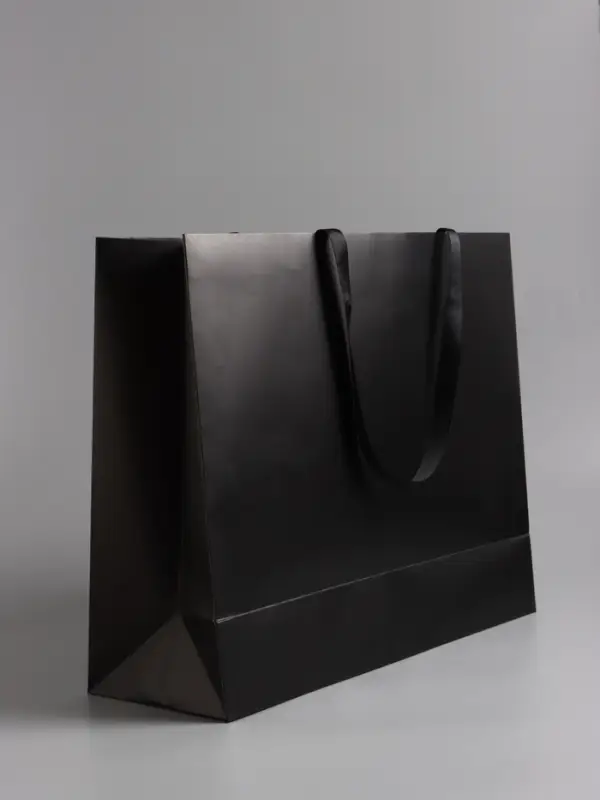 Пакет подарочный "Черный", 48 х 39 х 16 см