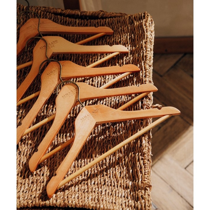 Плечики - вешалки для одежды SL Home, 5 шт, детские, дерево лотос, 33&times;21 см