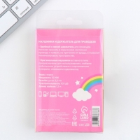 Наушники вакуумные, держатель для проводов &laquo;Единорог дарю счастье&raquo;, мод.VBT 1,1, 12,5 х 8,5 см.