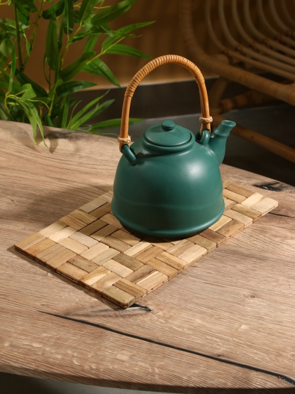 Коврик из тикового дерева, 30х20х0,7 см