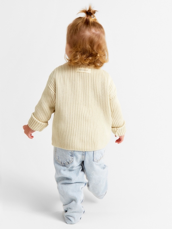 Кардиган вязаный Крошка Я, р.74-80, бежевый