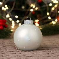 Шар "Зимние птицы 2", 80 мм., в подарочной упаковке