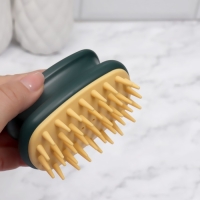 Щётка - массажёр для мытья головы, 10 &times; 6 &times; 6,2 см, в блистере, цвет МИКС