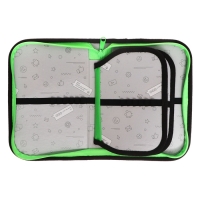 Пенал 3 секции, вкладка внутри, 140 х 210 х 40 мм, тканевый, Calligrata TOP Block "Монстрики" Пенал 3 секции, вкладка внутри, 140 х 210 х 40 мм, тканевый, Calligrata TOP Block "Монстрики"