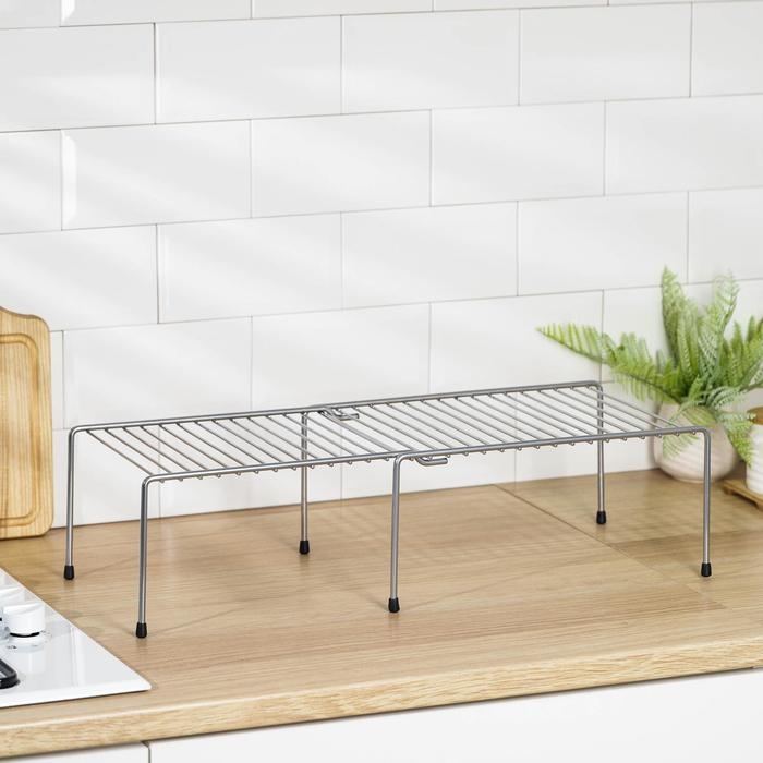 Полка раздвижная для шкафа, 36-62&times;22&times;15 см, цвет хром