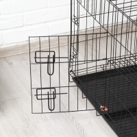 Клетка для собак и кошек, двухъярусная 70 х 50 х 60 см, чёрная