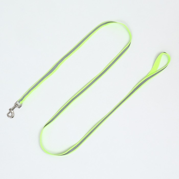 Комплект для кошек светоотражающий,ширина 1 см,шлейка 21-35 см,поводок 120 см, зелёный