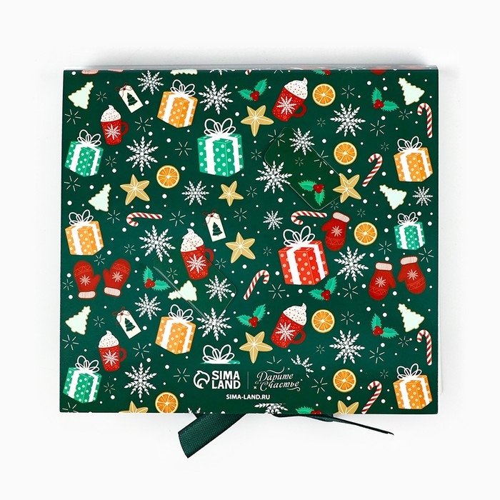 Коробка под 9 конфет с ячейками &laquo;С Новым годом!&raquo; 14.8 х 13.5 х 3.5 см, Новый год