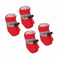 Ботинки для собак "Уют" с утяжкой, набор 4 шт, размер 5 (5, 5 х 4, 5 см), красные