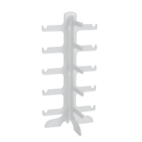 Подставка под очки, 15,5&times;14&times;31 см, пять ярусов, цвет белый