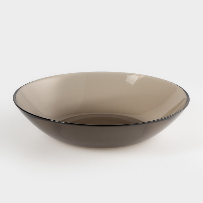 Сервиз столовый стеклянный &laquo;Амбьянте&raquo;, 19 предметов, цвет коричневый