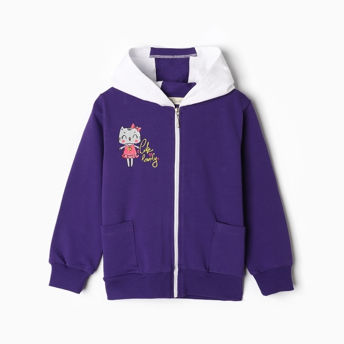 Комплект для девочки (толстовка, брюки ), цвет фиолетовый, рост 104 см Комплект для девочки (толстовка, брюки ), цвет фиолетовый, рост 104 см