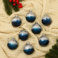 Набор шаров пластик d-5,5 см, 8 шт "Волшебство" синий Набор шаров пластик d-5,5 см, 8 шт "Волшебство" синий