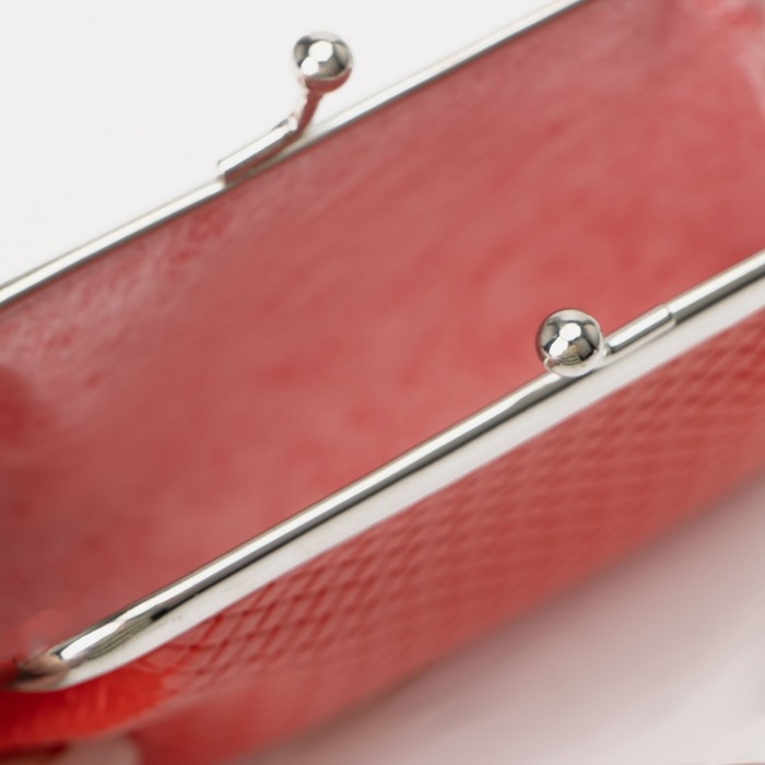 Кошелёк женский на фермуаре, цвет красный Кошелёк женский на фермуаре, цвет красный