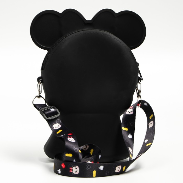 Сумка детская, 12х9х2 см,на молнии, черный, Минни Маус Сумка детская, 12х9х2 см,на молнии, черный, Минни Маус