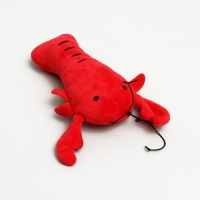 Игрушка для собак &laquo;Лобстер&raquo; со спрятанной пищалкой, 15-20 см, красный