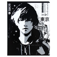 Тетрадь 96 листов в клетку на скрепке Аниме. Tokyo, обложка мелованный картон, ВД-лак, МИКС Тетрадь 96 листов в клетку на скрепке Аниме. Tokyo, обложка мелованный картон, ВД-лак, МИКС