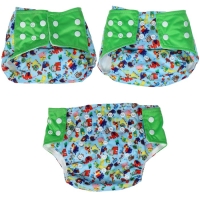 Многоразовый подгузник+ 1 вкладыш в комплекте &laquo;Зверушки&raquo;