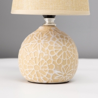 Настольная лампа "Элис" Е14 40вт горчичный 13х13х25 см