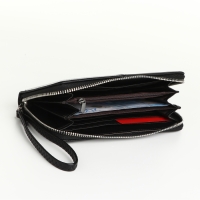 Кошелёк женский на молнии, цвет чёрный Кошелёк женский на молнии, цвет чёрный