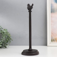 Сувенир чугун держатель д/полотенец "Птичка" 12х12х33 см Сувенир чугун держатель д/полотенец "Птичка" 12х12х33 см