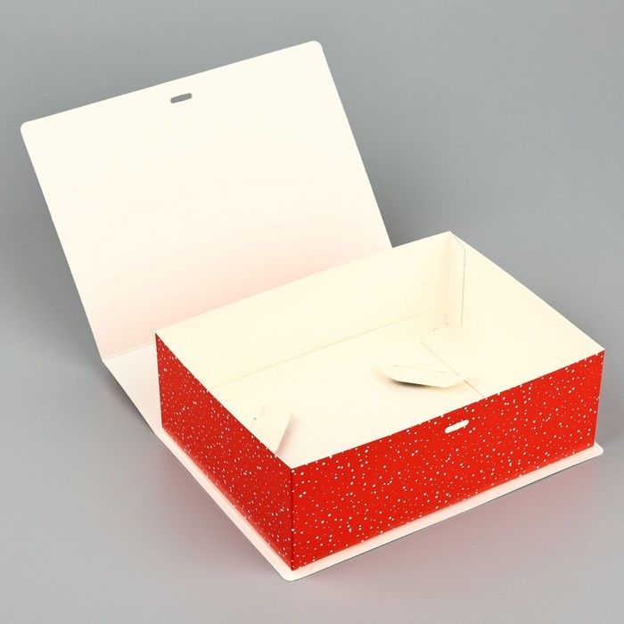 Складная новогодняя коробка-книга &laquo;Уютный Новый год&raquo;, 21 х 15 х 7 см, Новый год