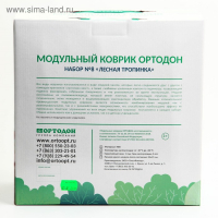 Модульный массажный коврик ОРТОДОН, набор №8 &laquo;Лесная тропинка&raquo;