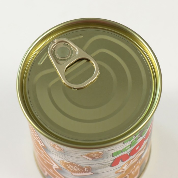 Носки в банке  "Что бы все сбылось" (внутри носки мужские, цвет чёрный)