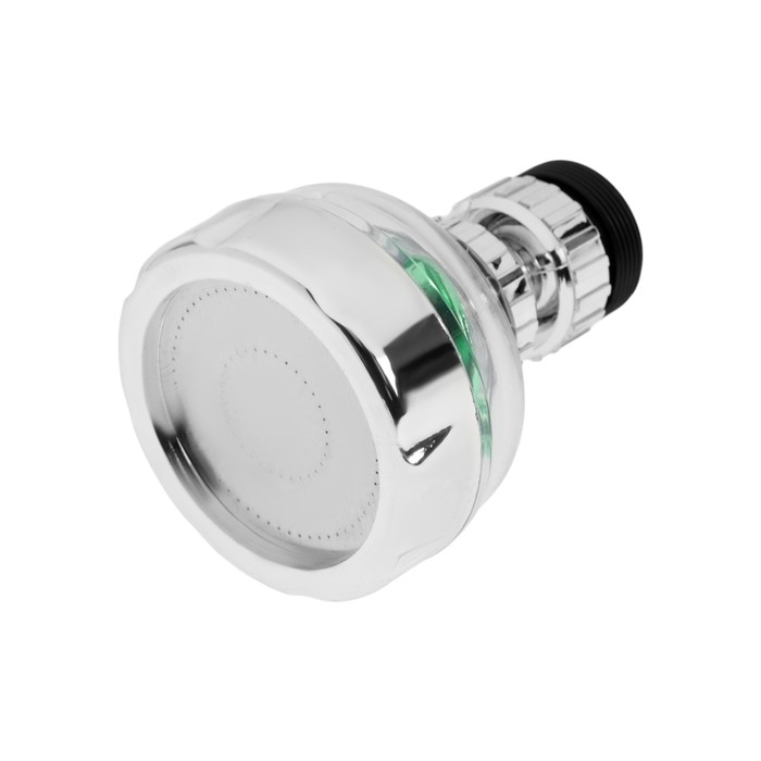 Аэратор ZEIN Z3632-2, поворотный, на шарнире, с зеленым вентилятором, хром/прозрачный Аэратор ZEIN Z3632-2, поворотный, на шарнире, с зеленым вентилятором, хром/прозрачный