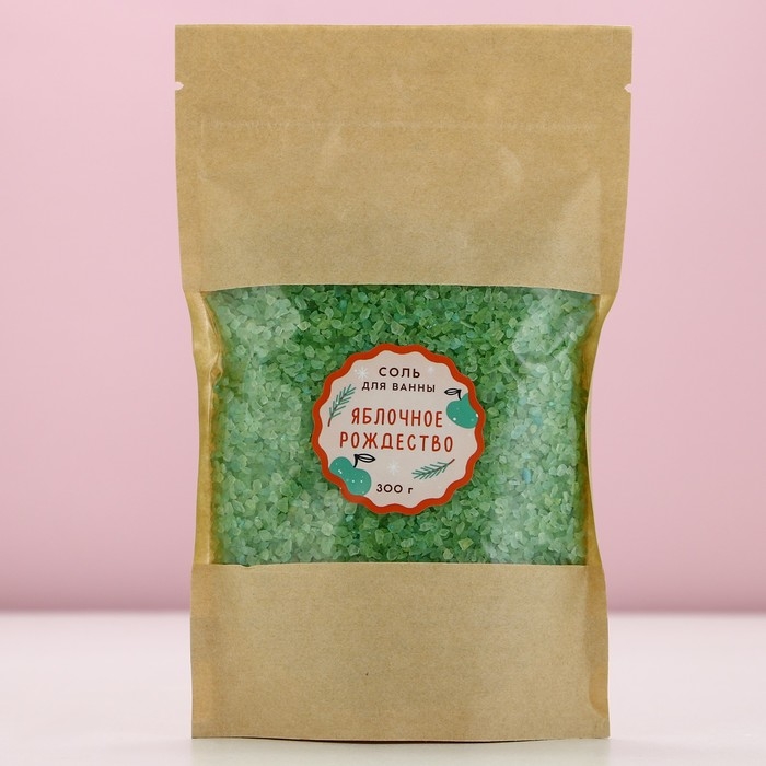 Соль для ванны, 300 г, аромат яблока, Новый Год Соль для ванны, 300 г, аромат яблока, Новый Год