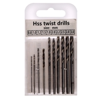 Свёрла для ручной мини-дрели, набор 10 шт., размер от 0,8 до 3 мм Свёрла для ручной мини-дрели, набор 10 шт., размер от 0,8 до 3 мм