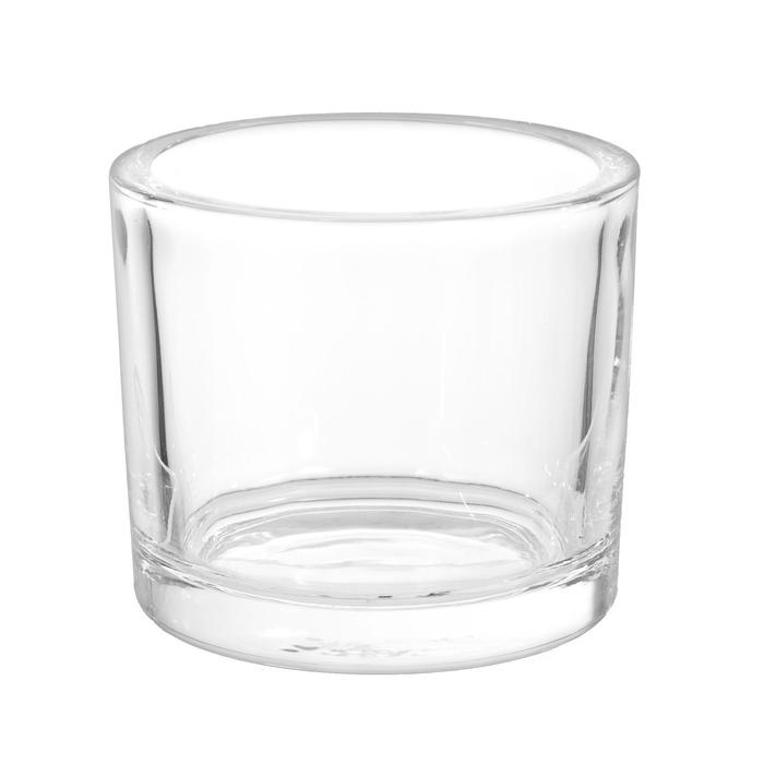 Подсвечник стекло на 1 свечу Подсвечник стекло на 1 свечу "Стакан" прозрачный 8х9,3х9,3 см