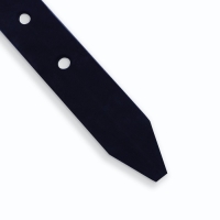 Ошейник кожаный однослойный, 45 х 2 см, ОШ 25-35 см, синий Ошейник кожаный однослойный, 45 х 2 см, ОШ 25-35 см, синий