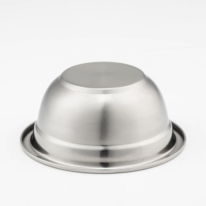 Мискa из нержавеющей стали, 500 мл, 14&times;6 см, 201 мaркa стaли, толщинa 0,8 мм, внутренний диaметр 12 см