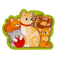 Головоломка &laquo;Кошка с котятами&raquo; для самых маленьких