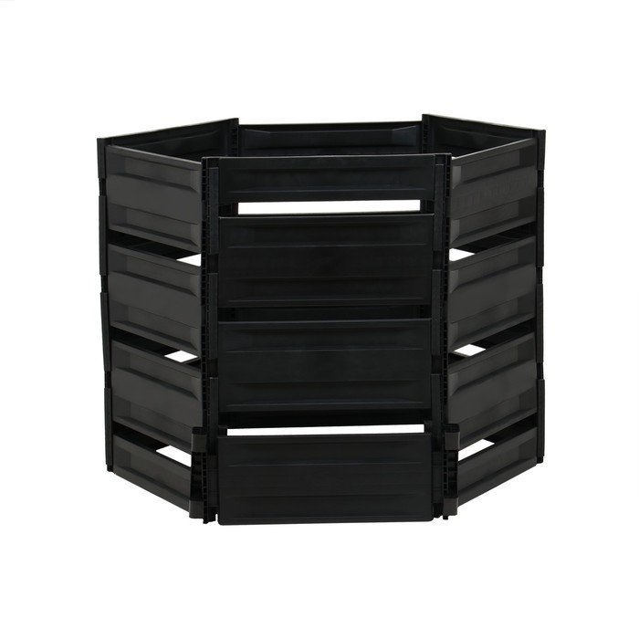 Компостер пластиковый, 800 л, 125 &times; 105 &times; 84 см, чёрный