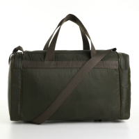 Сумка спортивная мужская на молнии, 3 наружных кармана, средний размер, цвет хаки