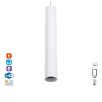 Светильник трековый SLIM "Туба" LED 12Вт 3000K-6000К 48V CRI90 белый 4,5х4,5х30см Светильник трековый SLIM "Туба" LED 12Вт 3000K-6000К 48V CRI90 белый 4,5х4,5х30см