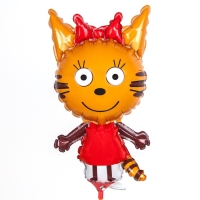 Шар фольгированный 12" &laquo;Три Кота. Карамелька&raquo;, мини-фигура, набор 5 шт.