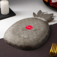 Блюдо для фруктов Доляна &laquo;Винтаж&raquo;, 30&times;19&times;2 см, цвет серый