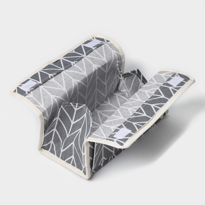 Органайзер для мелочей Доляна &laquo;Зиг-заг&raquo;, 6 карманов, 25&times;13&times;18 см, цвет серый