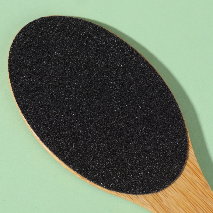 Пилка для ног &laquo;BAMBOO&raquo;, наждачная, двусторонняя, с подвесом, 21 см, бамбуковая