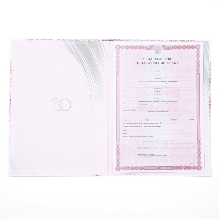 Папка для свидетельства о заключении брака &laquo;Любовь крылья дарит&raquo;, А4