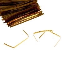 Клип-лента, набор 500 шт., длина 1 шт. — 8 см, цвет золотой Клип-лента, набор 500 шт., длина 1 шт. — 8 см, цвет золотой