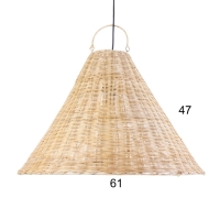 Светильник потолочный из ротанга "Ангга" 1х120Вт, Е27, 40х60х60 см Светильник потолочный из ротанга "Ангга" 1х120Вт, Е27, 40х60х60 см