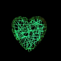 Декоративная подвеска с подсветкой &laquo;Сердце&raquo;, 8 &times; 8 см