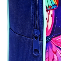 Папка для чертежей и рисунков А3, 470 х 350 х 75 мм, с ручками, текстильная, ПМД 3-20-4 "Неоновые бабочки" (тесьма) 71719 Папка для чертежей и рисунков А3, 470 х 350 х 75 мм, с ручками, текстильная, ПМД 3-20-4 "Неоновые бабочки" (тесьма) 71719